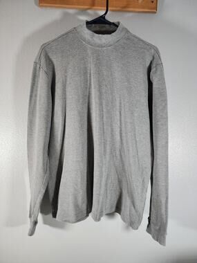 Basic Editions Mens Mock Turtleneck Long Sleeve Size M